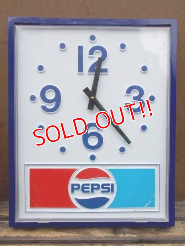 画像1: dp-130512-03 Pepsi / 80's Wall Clock