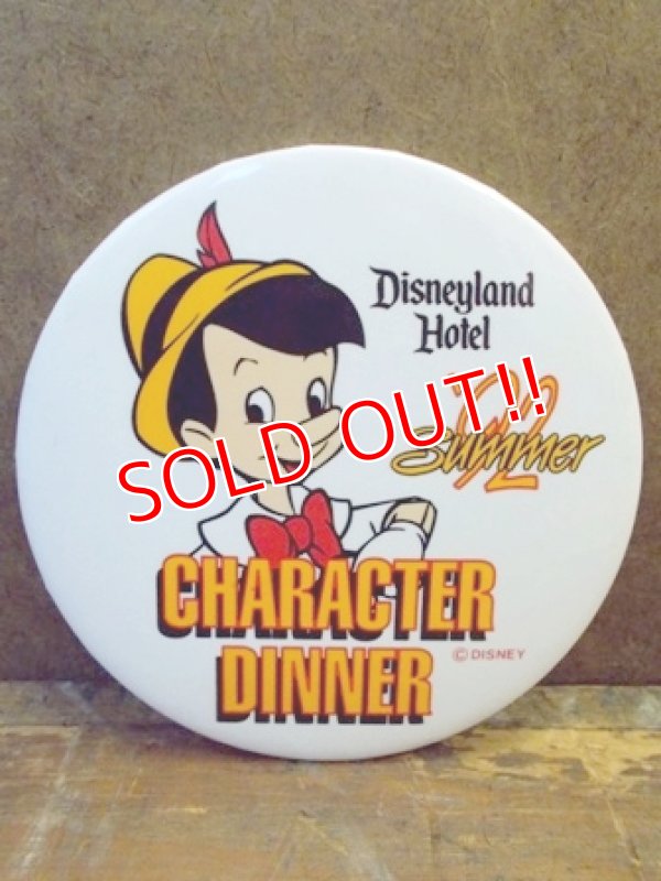 画像1: pb-100626-02 Disneyland Hotel / '92 Character Dinner "Pinocchio"