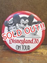 画像: pb-100626-01 Disneyland '86 On Tour Pinback