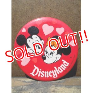 画像: pb-100626-07 Disneyland / 70's Mickey Mouse & Minnie Mouse Pinback