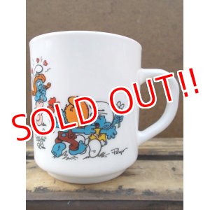 画像: gs-130716-16 Smurf / 1991 Milk glass mug (France)