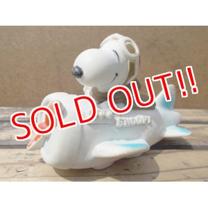 画像: ct-130716-43 Snoopy / 70's-80's Air Plane Vinyl Squeak Toy