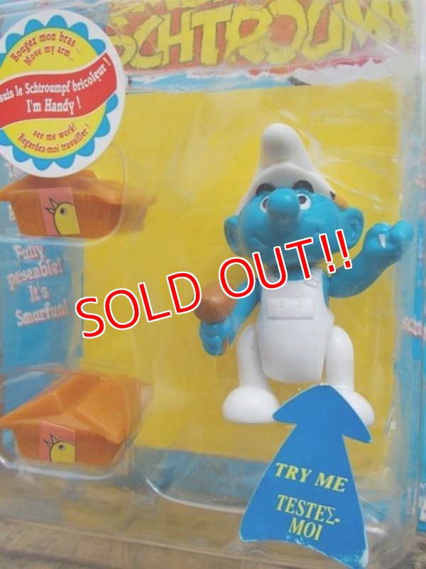 画像2: ct-130702-22 Smurf / 90's Action figure "Handy Smurf"