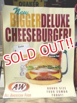 画像: ad-130707-01 A&W / 2000 New Bigger Deluxe Cheeseburger Poster