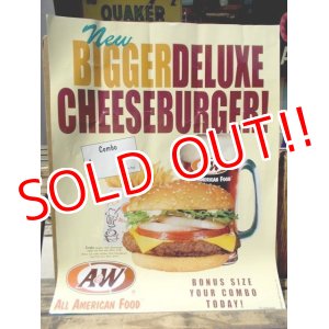 画像: ad-130707-01 A&W / 2000 New Bigger Deluxe Cheeseburger Poster