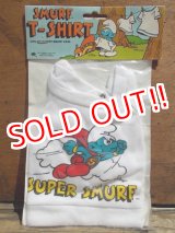 画像: ct-130702-27 Smurf / 80's Plush doll T-Shirt "Super Smurf"