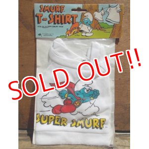 画像: ct-130702-27 Smurf / 80's Plush doll T-Shirt "Super Smurf"