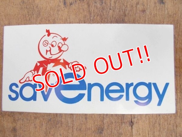 画像1: ct-111130-44 Reddy Kilowatt / savenergy 60's sticker