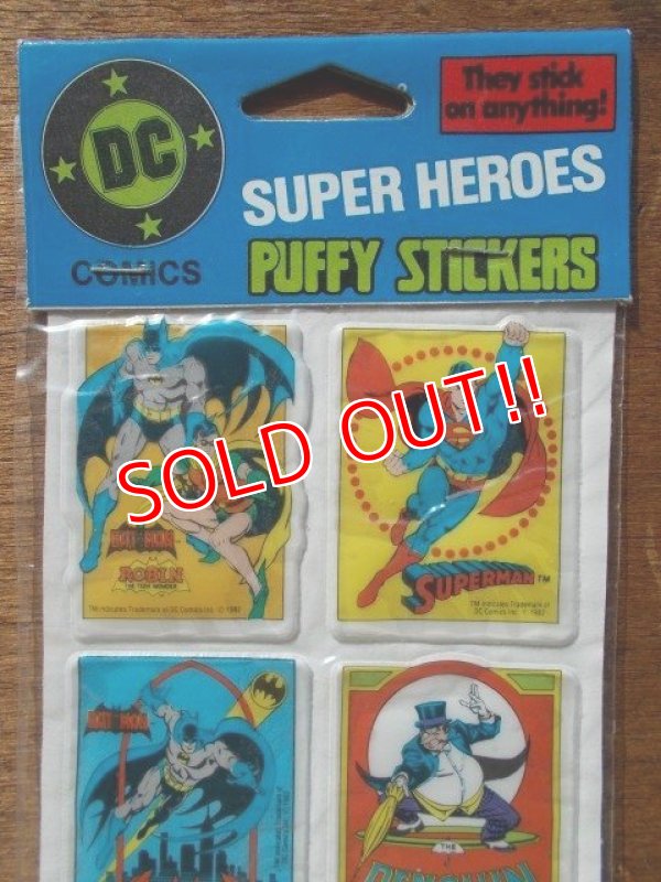 画像2: ct-813-91 DC Comic / Super Heroes 80's Puffy Stickers (C)