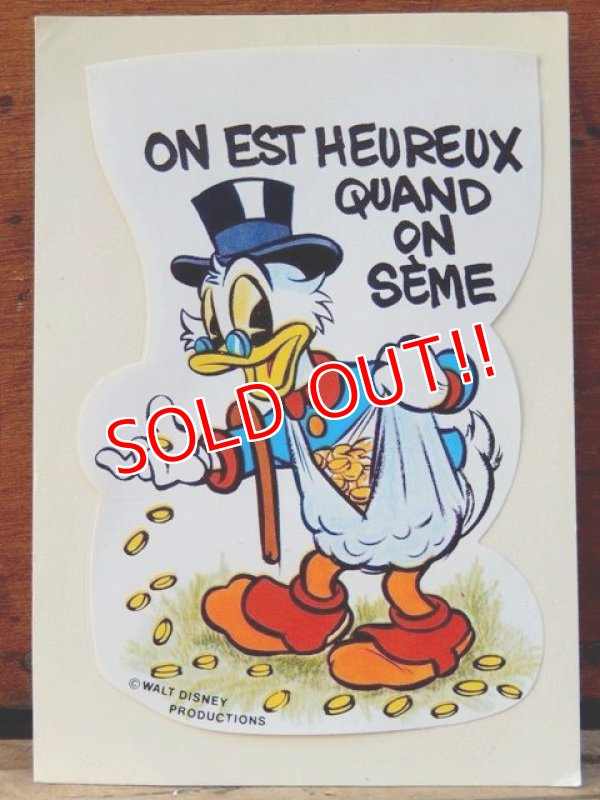 画像1: ad-821-28 Scrooge McDuck / Vintage sticker