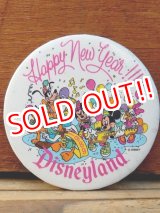 画像: pb-909-06 Disneyland / 1989 Happy New Year Pinback