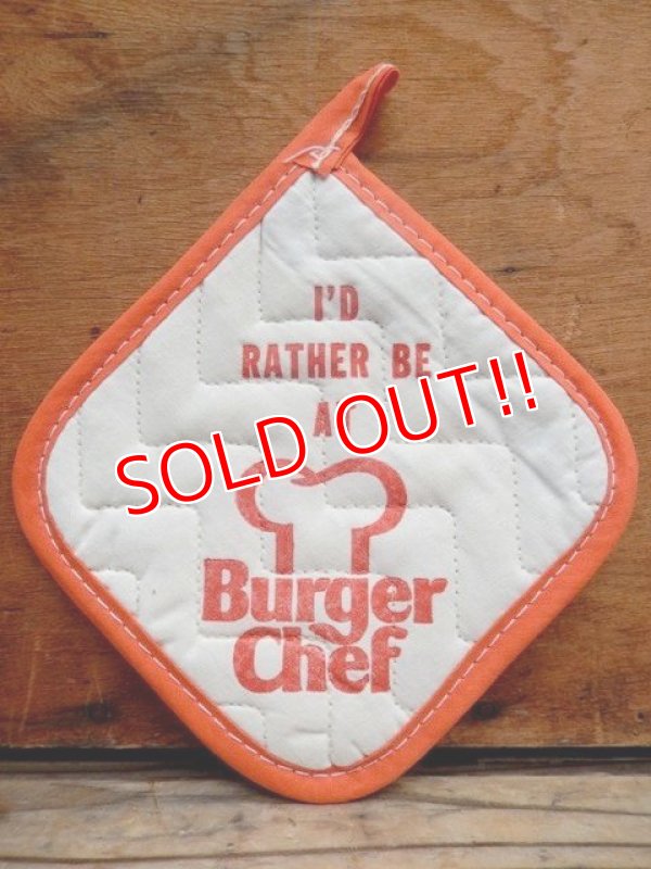 画像1: dp-131008-03 Burger Chef / 70's Pot Holder (Red)