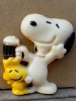 画像1: ct-131201-47 Snoopy & Woodstock / 70's Magnet "Cheers!"