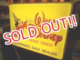 画像: ct-140204-02 Walt Disney's / 80's Home Video Dealer Light Up Sign