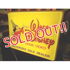 画像: ct-140204-02 Walt Disney's / 80's Home Video Dealer Light Up Sign