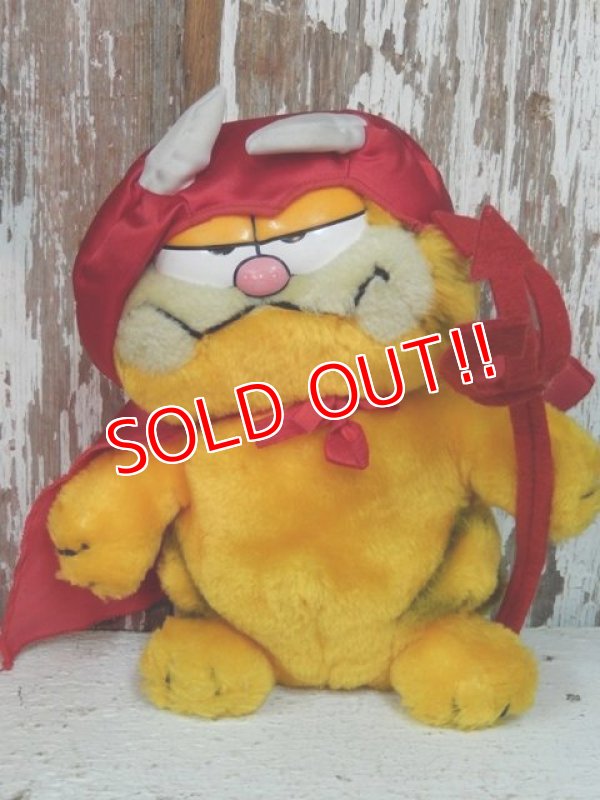 画像1: ct-140211-70 Garfield / R.DAKIN 80's Plush doll "Red Devil"