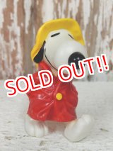 画像: ct-140218-14 Snoopy / Schleich 80's PVC "Raincoat"