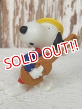 画像: ct-140218-15 Snoopy / Schleich 80's PVC "Playing Guitar"