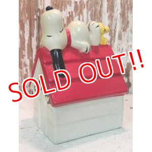 画像: ct-140218-10 Snoopy / Determined 70's Ceramic Bank "Snoopy House"