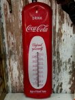 画像1: dp-140201-04 Coca Cola / 80's〜 Metal Thermometer