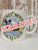 画像: ct-140318-84 Mickey Mouse Beach Club / Applause 80's Ceramic Mug