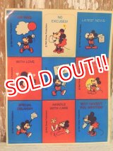 画像: ct-140318-100 Mickey Mouse & Minnie Mouse / Vintage Sticker