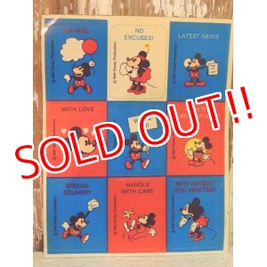 画像: ct-140318-100 Mickey Mouse & Minnie Mouse / Vintage Sticker