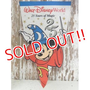 画像: ct-140408-07 Mickey Mouse / Walt Disney World 25th Years of Magic Pennant