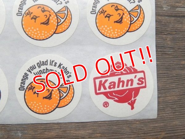 画像3: ct-140318-46 Kahn's / Sticker "Orange"