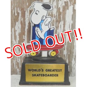 画像: ct-140510-08 Snoopy / AVIVA 70's Trophy "World's Greatest Skateborder"