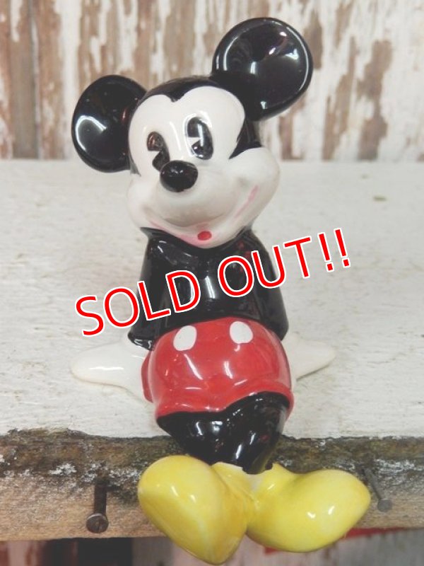 画像1: ct-140516-04 Mickey Mouse / 70's Ceramic figure