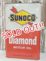 画像: dp-140508-44 Sunoco / 60's Diamond Motor Oil Can