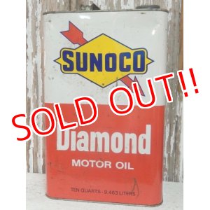 画像: dp-140508-44 Sunoco / 60's Diamond Motor Oil Can