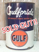 画像: dp-140508-52 Gulf / 40's-50's Gulfpride Motor Oil Can