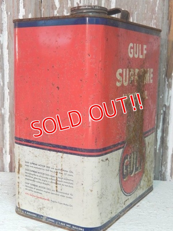 画像4: dp-140508-06 Gulf / 50'-60's Supreme Motor Oil Can