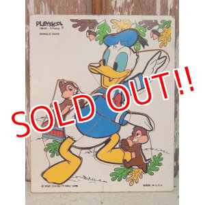 画像: ct-140611-01 Donald Duck / Playskool 70's Wood Puzzle