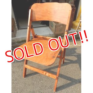 画像: dp-140702-10 Vintage Wood Folding Chair