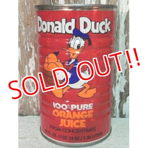 画像: ct-140805-01 Donald Duck / 80's 100% Pure Orange Juice Can