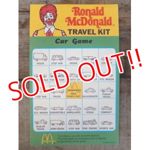 画像: ct-140701-20 McDonald's / Ronald McDonald 70's-80's Travel Kit Car Game