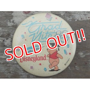 画像: pb-130909-01 Disneyland / Winnie the Pooh '89 Grad Nite Pinback