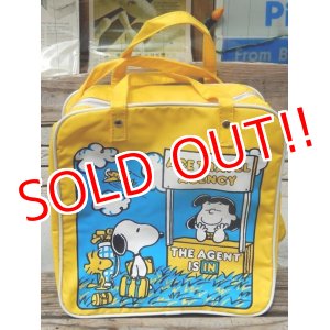 画像: ct-140901-05 Snoopy / 70's Nylon Travel Bag