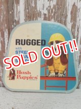 画像: ct-141001-23 Hush Puppies / 70's Cardboard sign "Rugged with Steel Shank Support"