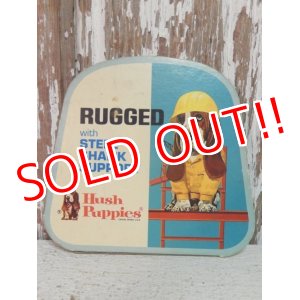 画像: ct-141001-23 Hush Puppies / 70's Cardboard sign "Rugged with Steel Shank Support"