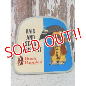 画像: ct-141001-22 Hush Puppies / 70's Cardboard sign "Rain and Stain Resistant"