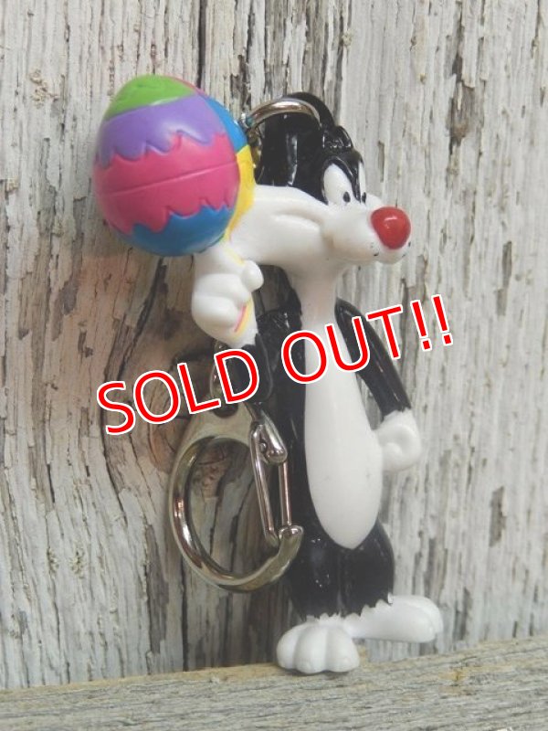 画像2: ct-141021-15 Sylvester / 90's PVC Keychain "Easter Egg Balloon"