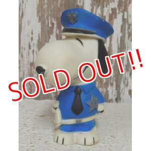 画像: ct-141125-04 Snoopy / 70's Vinyl Squeak Toy "Police" 