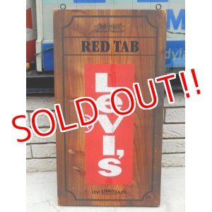 画像: dp-141201-02 Levi's / Red Tab Wood sign (as is)