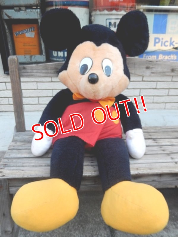 画像1: ct-141216-07 Mickey Mouse / Knickerbocker 80's Big Plush Doll