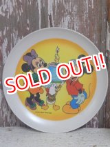 画像: ct-141216-48 Mickey Mouse & Minnie Mouse / 70's Plastic Plate