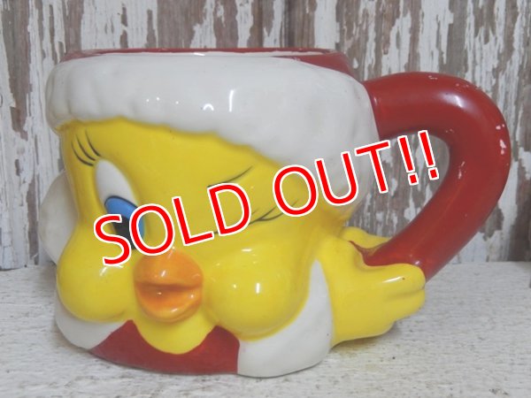 画像1: ct-150101-49 Tweety (Santa) / Applause 1996 Ceramic Face Mug